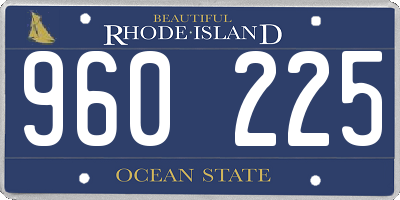 RI license plate 960225
