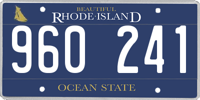 RI license plate 960241