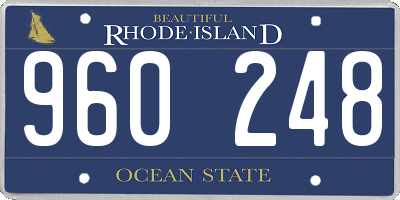 RI license plate 960248