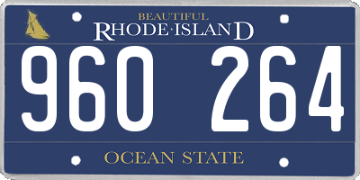 RI license plate 960264