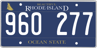 RI license plate 960277