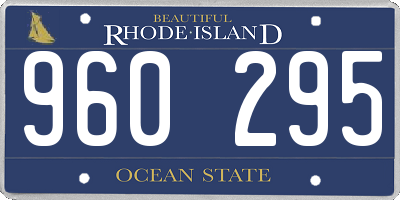 RI license plate 960295