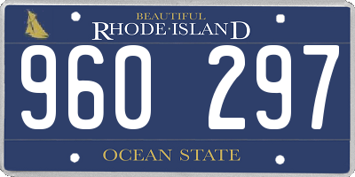 RI license plate 960297