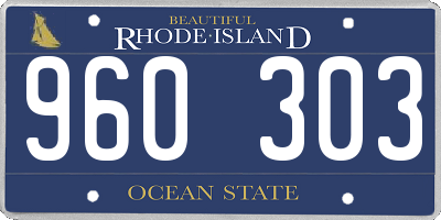 RI license plate 960303