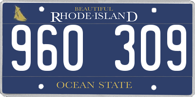 RI license plate 960309