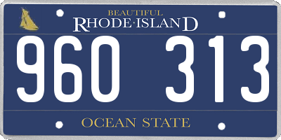 RI license plate 960313