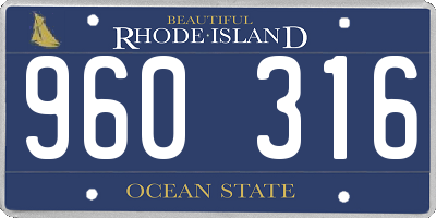 RI license plate 960316