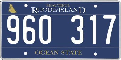 RI license plate 960317
