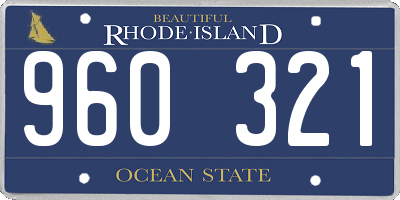 RI license plate 960321