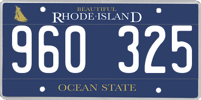 RI license plate 960325