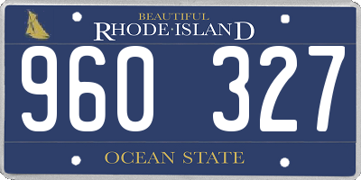 RI license plate 960327