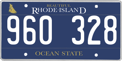 RI license plate 960328