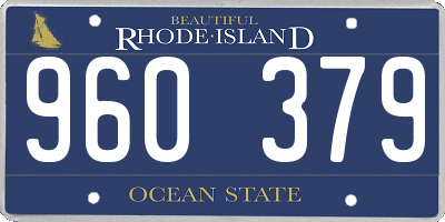 RI license plate 960379