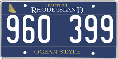 RI license plate 960399
