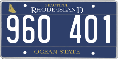 RI license plate 960401