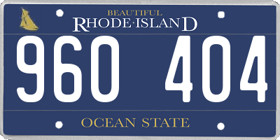 RI license plate 960404