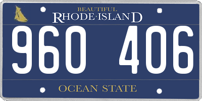 RI license plate 960406