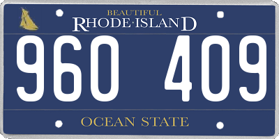 RI license plate 960409