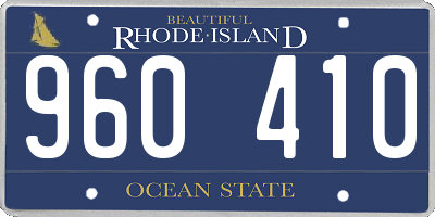 RI license plate 960410