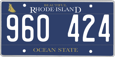 RI license plate 960424