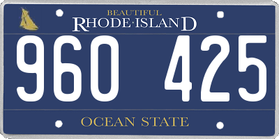 RI license plate 960425