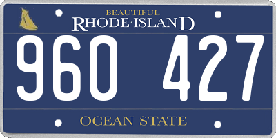 RI license plate 960427