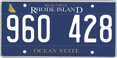 RI license plate 960428