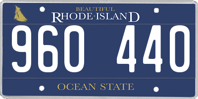 RI license plate 960440