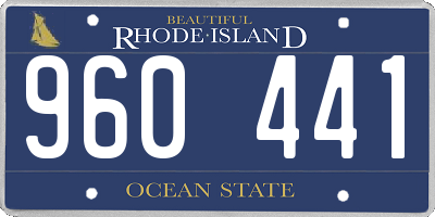 RI license plate 960441
