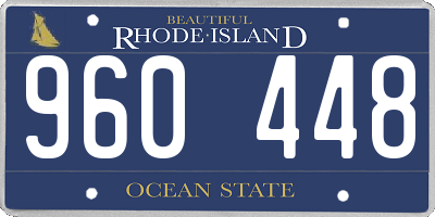 RI license plate 960448