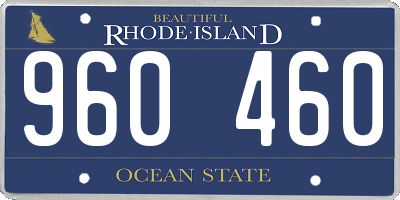RI license plate 960460