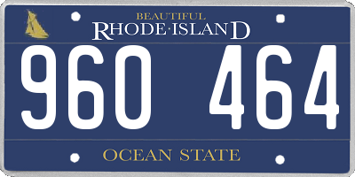 RI license plate 960464