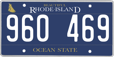 RI license plate 960469