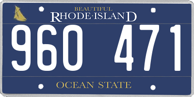 RI license plate 960471