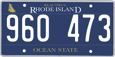 RI license plate 960473