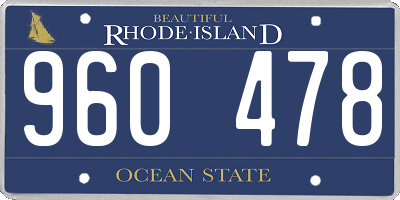 RI license plate 960478