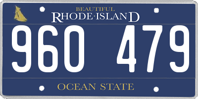 RI license plate 960479