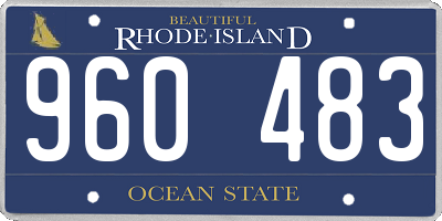 RI license plate 960483