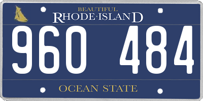 RI license plate 960484