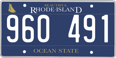 RI license plate 960491