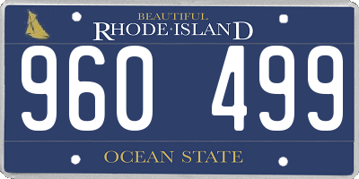 RI license plate 960499