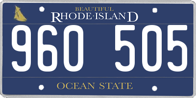RI license plate 960505