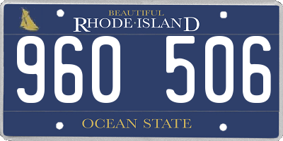 RI license plate 960506