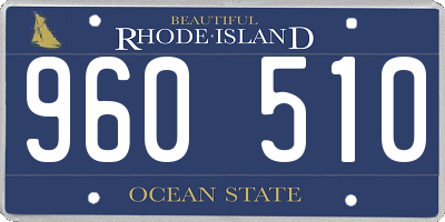 RI license plate 960510