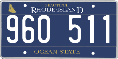 RI license plate 960511