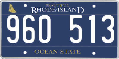 RI license plate 960513