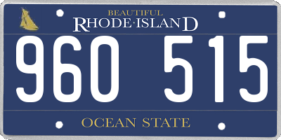 RI license plate 960515