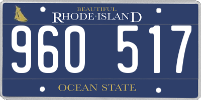 RI license plate 960517