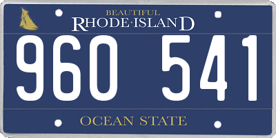 RI license plate 960541