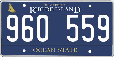 RI license plate 960559